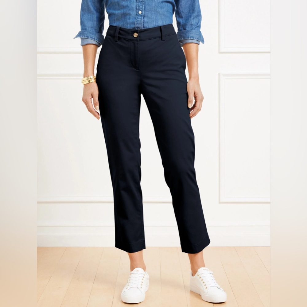 Talbots The Perfect Crop Curvy - Navy
